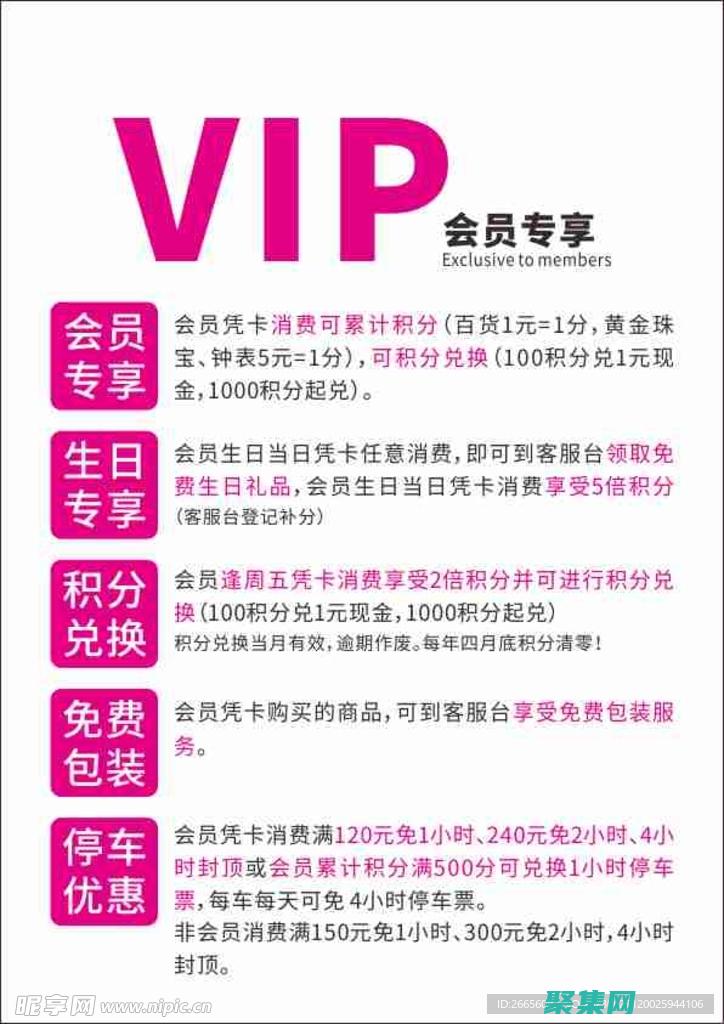 會員專屬折扣是什么