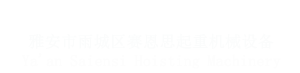 雅安起重機 起重機廠家 雅安市雨城區賽恩思起重機械設備經營部