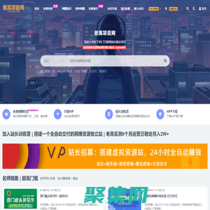 老高項目網_優質付費資源_知識付費網課平臺_創業項目_代理加盟